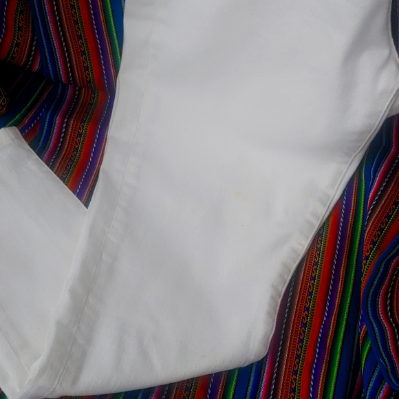 Banana Republic Women's Premium Denim Mid Rise Skinny Jeans, White, Size 31 - Picture 6 of 12